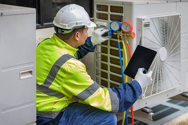 Professional Hvac technician working in Perkins, OK